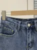 Jeans da donna Estate Versione coreana Vita alta Pantaloncini di jeans in denim a gamba larga blu Baggy per donna Streetwear Abbigliamento Y2KDonna