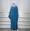 Vêtements ethniques Nida Jilbaab Femmes Musulman Une pièce Robe de prière Longue Batwing Abaya Dubaï Arabie Turquie Islam Vêtements Hijab Robe Modestie