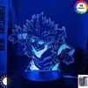 Nachtlichten Anime x 3D Light Killua Figuur LED Nachtlicht voor kinderen Kinderen Slaapkamer Bedide Lamp Tafel Toys