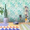 Wallpapers Imitation Tiles Wallpaper Living Room Restaurant TV Background Bohemian Ethnic Style Southeast Asian Decor