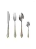 Ensembles de vaisselle 304 Couvoirs en acier inoxydable Set Table à manger Steak Steak Fork Spoon Kitchen Kitched Vide dessert Home Silver