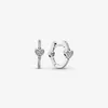 Hoop Earrings 925 Sterling Silver Clear CZ Alluring Hearts For Women Wedding Ear S925 Fine Jewelry Party Gift Brincos