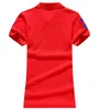 Polos kobiet Wysokiej jakości top czysty bawełniany letni styl nr 39; S Big Polo Short-Sleeved Shirt Casual Solid Color Ladie