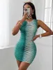 Casual Dresses Women Summer Sleeveless Striped Bodycon Mini Dress Sundress 2023 Female Elasticity Streetwear WholesaleCasual