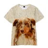 Herr t-skjortor härlig hundskjorta o-hals mode t-shirts män/kvinnor kort ärm barn casual pojkar flickor överdimensionerade toppar