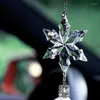 Interiördekorationer Bil Pendant Crystal Diamond Christmas Snowflake Plush Gifts bakspegel Spegelprydnader Hängande Auto Styling Tillbehör