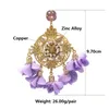 Dangle Earrings Exaggerated Big Pendant Rhinestone For Women Flower Tassel Fashion Jewelry Accessories & Chandelier