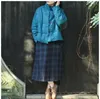 Женские траншеи Coats Aransue Cotton Linen Vintage Women Женщины с длинными рукавами подставка для воротнички.