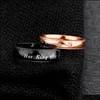 Band Rings His Queen Her King Couple Ring Lovers Wedding Engagement For Women Men Stainless Steel Valentines Day Jewelry Drop Deliver Dh6Jq