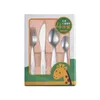 Dinnerware Sets 4PCS/pack 304 Stainless Steel Kid Cutlery Cartoon Pattern Carving Children Tableware Western-style Spoon Fork Set Baby