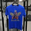 メンズTシャツのトレンドショートスリーブファッションベアダイヤモンドデザインTシャツ