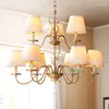 Chandeliers Modern American Vintage Living Room Chandelier Bedroom Ceiling Dining Led Lamp Antique Style