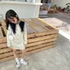 女の子のドレスベビーガール編みワンピース2023キッズ秋のニットウェアドレス韓国の子供ファッション服の幼児の長いセーターフロック