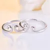 Pierścienie ślubne spersonalizowane hamowanie magicznej stali nierdzewnej zahamowanie magicznej frazy Inkanation of Golden Hoop Ring 2PCS/para