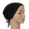 Beanies Beanie/Skull Caps Women Solid Color Inner Muslim Turban Islam Underscarf Undercap Bonnet Soft Stretch Hijabs Tube Turbante Female