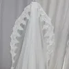 Voiles de mariée 2023 une couche 3 mètres Bling paillettes dentelle bord Long voile de Mariage avec peigne M blanc ivoire Voile Mariage