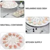 Pendant Necklaces Egg Plate Platter Serving Deviled Tray Shrimp Dish Appetizer Melamine Divided Meatball Plates Tear Escargot Drop Eggs