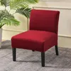 Housses de chaise en velours, sans accoudoirs, couleur unie, pour tabouret, accent nordique, extensible, élastique, protecteur de canapé