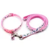 Hundhalsar 24st Cat Collar Harness Cartoon Style Leash Justerbar Bone Print Pet Traction Kitten Halter Walking Belt