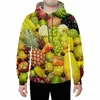 هوديز الرجال الأمازون -مبيعات التجارة الخارجية Peacock Animal 3 D Digital Print Men and Women Fashion Hoodie Jacket