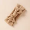 Nieuwe kleuren baby lint hoofdbanden imitatie kasjmier boog elastische zachte pasgeboren hoofdband voor meisje kinderen tulband kinderjaren haaraccessoires 1401