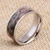 Wedding Rings Wholesale Simple And Elegant Stainless Steel Ring With Wood Design Men Promise