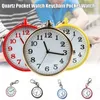 Pocket Watches Fashion Watch Small Round Dial Quartz Analog KeyChain Clock D88