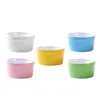 Bols 5Pcs Pudding Cups Four Safe Ramequins Porcelaine Plats Céramique Pour