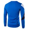 Magliette da uomo uomo abbigliamento camicia autunnale fanatica pullover patchwork a manica lunga top casual sports sola primavera maschio