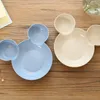 Tigelas boia desenho animado mick mick mouse tigela pratos de lancheira bebês crianças infantis alimentação de plástico placa placa de mesa de mesa