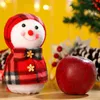 Juldekorationer presentförpackning Apple Package Xmas Snowman Tyg godispåse Filler Lärare för hem 2023 Perfekt