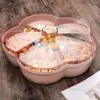 Plates Transparent Sealed Candy Box With Lid Nut Plate Melon Living Seed Fruit Room Family Snack Nordic Dried Shape Flower P Q1C6