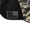 Berretti Independence Day Camouflage American Flag Cap Men Patch Ricamato Mesh Cappellini snapback da uomo Hip Hop Escursionismo all'aperto 2023