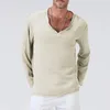 Мужские рубашки Tumm Springv Nece Mens Mens Full Roomves Lensen Cotton Forte Fort