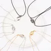 Pendant Necklaces 2 Pcs Couple Hold Hands Magnet Attracts Necklace For Women Men Lovers Hand In Clavicle Chain Lover Jewelry Gifts