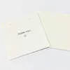 Jewelry Pouches DoreenBeads Earrings Necklace Display Card White Paper Packaging 6x6cm 1 Packet(100PCs)