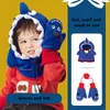 Berets Winter Fleece Beanies for Boys Girls Hours Outdoor Baby Hats with Hood وشاح أطفال العنق أكثر دفئًا