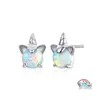 Stud Fashion Horse Boucles d'oreilles 925 Sterling Sier Mticolor Petit pour les femmes Bijoux de mariage Cadeaux Drop Livraison Otjmd