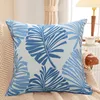 Pillow Nordic Style Big Leaf Cotton Linen Cover Sofa Home Bedroom Living Room Car Decorative Throw Pillows