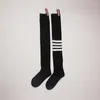 Women Socks Mix 3 Pairs Happy Funy Fashion 2023 Hip Hop Cotton Striped Girls Casual High Knee Dames Sokken