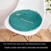 Pillow Memory Foam Thicken Solid Color Round Car Office Chair Mat Removable And Washable Tatami Pad Futon Home Decor