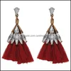 Bengelen kroonluchter dame bohemian tassel oorbellen 20 stijlen mode colorf layerd hoepel oorrang sieraden voor vrouwen meisjes feest cadeau k1 dhrdc