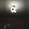 Lampki sufitowe Kid's Room Football Lampa koszyka piłka nowość oświetlenie dzieci sypialnia kawiarnia szklana światło