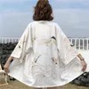 Этническая одежда Женщины мужчины сексуальная юката женская уличная одежда традиционная японская стиль пылающий феникс кардиган кимоно хараджуку