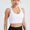 Damen-T-Shirts, trendige Fitness-Lauf-Tanktops mit Kapuze für Damen, Fitnessstudio, Yoga, schnell trocknend, Sport, ärmellos, integriertes Brustpolster, Weste