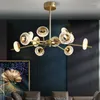 Pendant Lamps Net Red Luxury Chandelier All Copper Round Simple Atmosphere Master Bedroom Restaurant European-Style Design