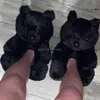 Slippers Women Teddy Bear Plus Cartoon Cute Bear House Slipper Winter Warm Furry Faux Fur Slides Woman Furry Home Indoor 0120V23