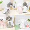 Chien Vêtements Vêtements Pour Petits Chiens 2023 Printemps Été T-shirt Robe Vêtements Pet Chiot Mode Mignon Bichon Teddy Costume Dentelle SleeveDog