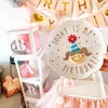 プレートヨーロッパスタイルの誕生日プレート男の子と女の子のための手描きのデザートパン磁器キャンディー