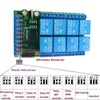 DC 5V 12V 24V 8 canales relé de retardo 8CH RF interruptor de Control remoto inalámbrico 433MHz controlador multifunción